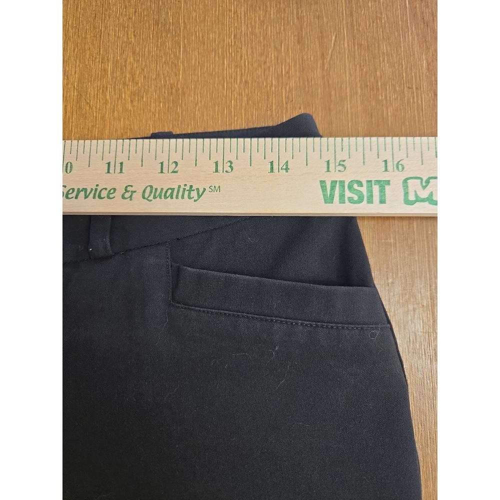 Mossimo Women's Stretch Wide Leg Black Dress Pants Size 2 Blk Work Pants - Picture 4 of 6